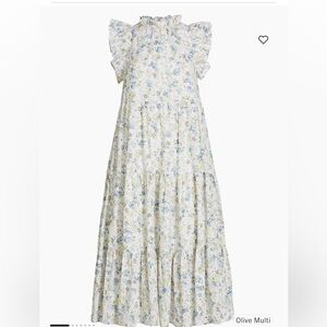 En Saison  Eliza Floral Tiered Midi-Dress Size Xs.